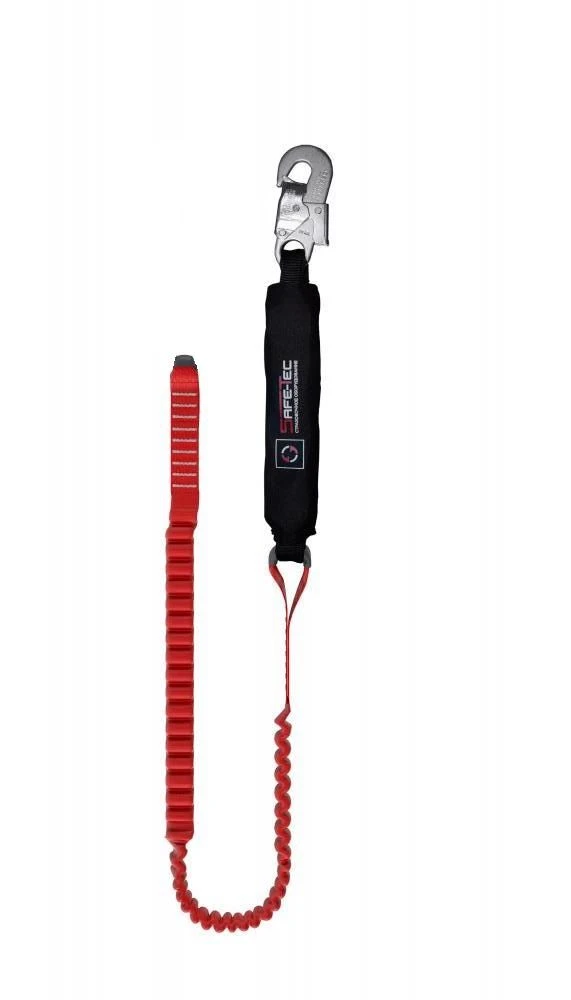 Elastic Safety Lanyard with Shock Absorber ABE002