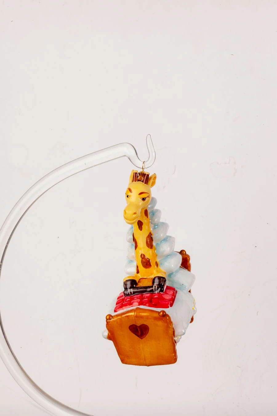 Handcrafted Glass Christmas Ornament "Giraffe