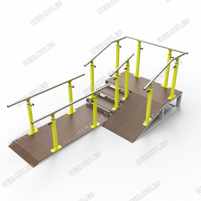 Rehabilitation Slide with Parallel Bars