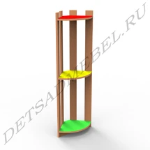 Corner Shelf with Three Decorative Shelves