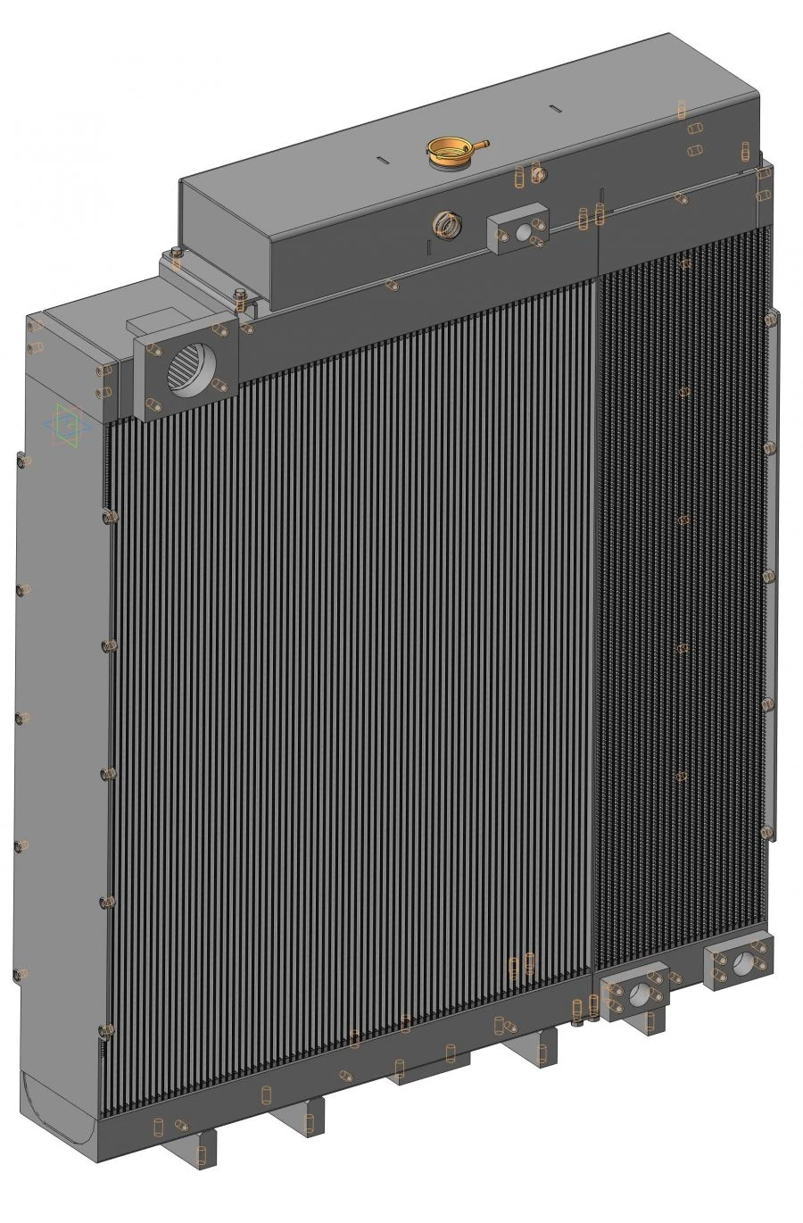 Engine Cooling Radiator Block T-2501B.1301.000