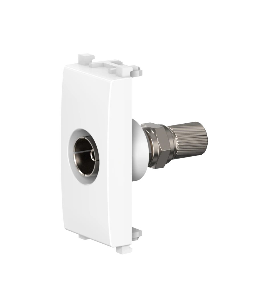 مقبس هوائي FM مخفي التثبيت، 1 متر، أبيض، موديل A74262.0