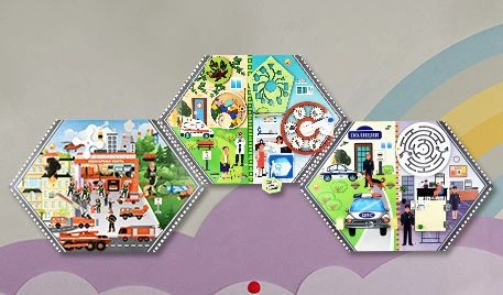 Wall-mounted Didactic Panels Set for Emergency Services (3 boards)