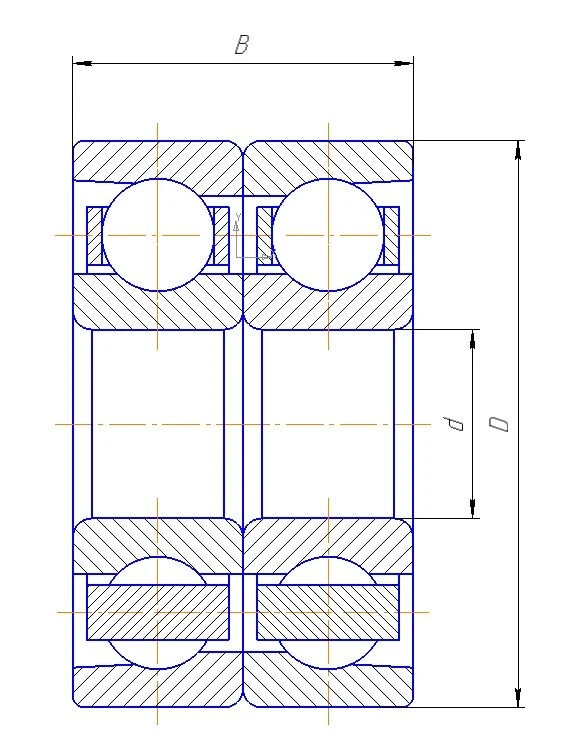 T-436207E5 Bearing, GOST 520-2011 - Radial Thrust Support