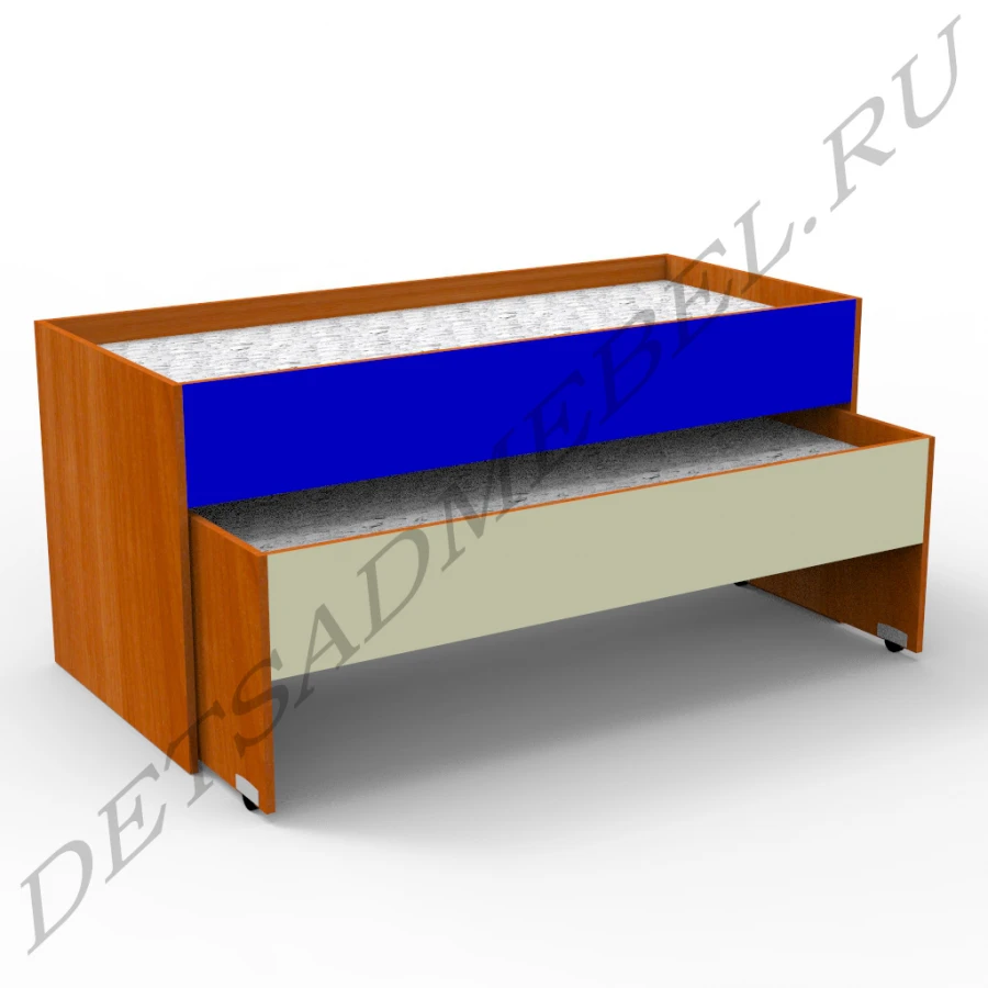 Wooden Bunk Bed for Children's Rest - 2-Tier Model