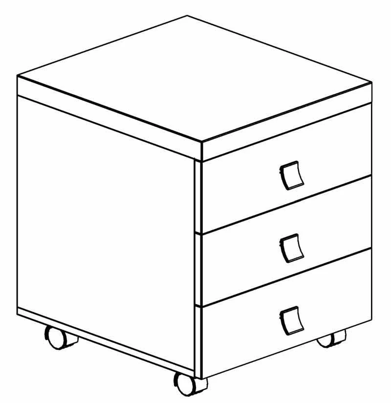 Mobile Cabinet Model TB 03