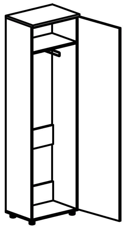 خزانة ملابس 4117 سلسلة "إيقاع