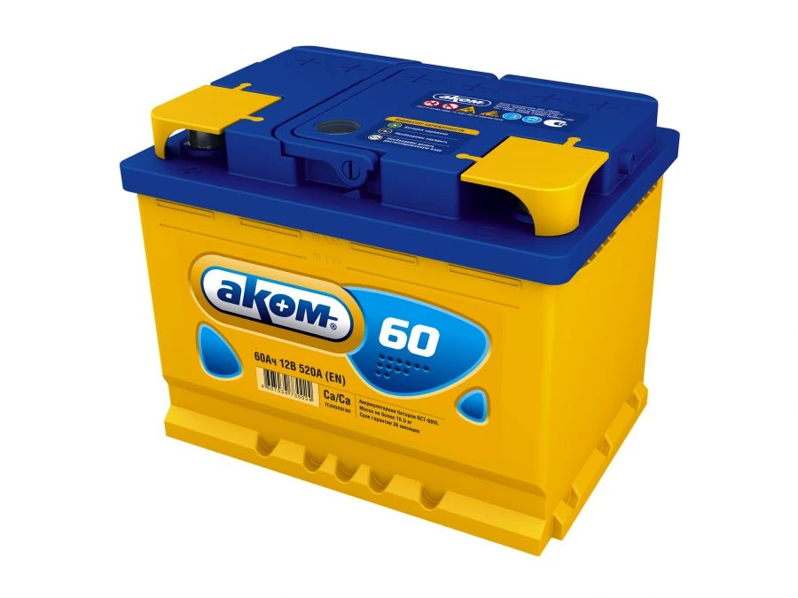 Lead-Acid Starter Battery 6СТ-60VL ACOM Winter