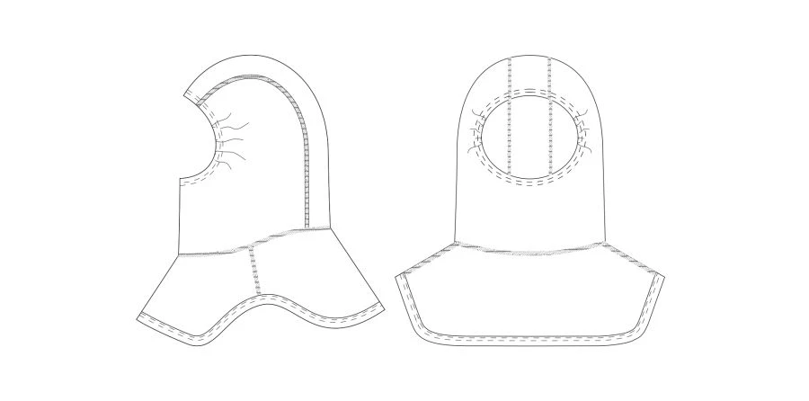 Fireproof Helmet Liner "S-Armor" Type 2