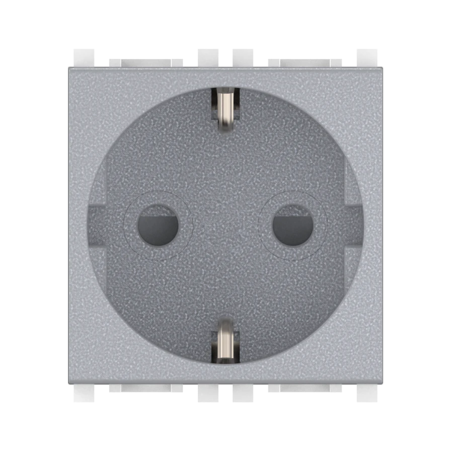 CADUCEUS ALING Experience Hidden Socket with Grounding 16A, 250V, Silver