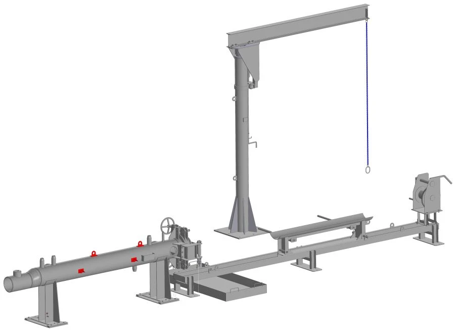 أجهزة الإطلاق والاستقبال للتنظيف والتشخيص بتصميم كتلي لخطوط الأنابيب DN80 إلى DN1400