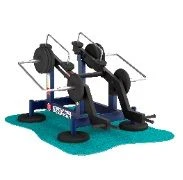 Outdoor Power Trainer for Combined Upper and Lower Body Press with Adjustable Load