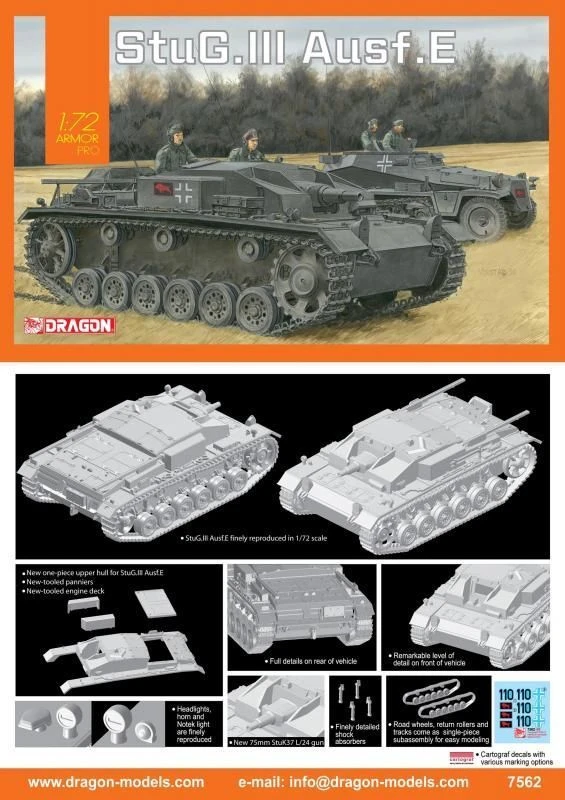 StuG.III Ausf.E Assembly Model - Glue-Free Design