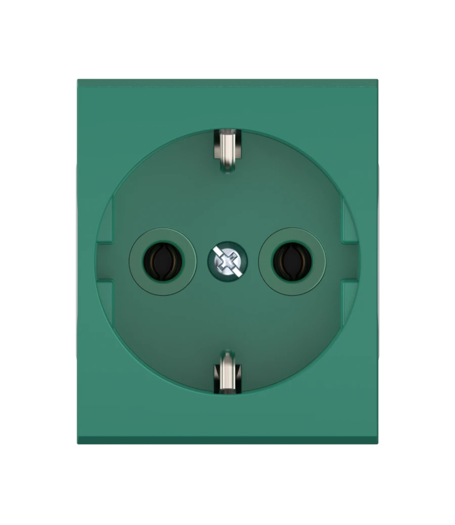 موصل كادوكوس ألينغ مود 16 أمبير مع تأريض بدون غطاء 250 فولت، أخضر، موديل 651.12