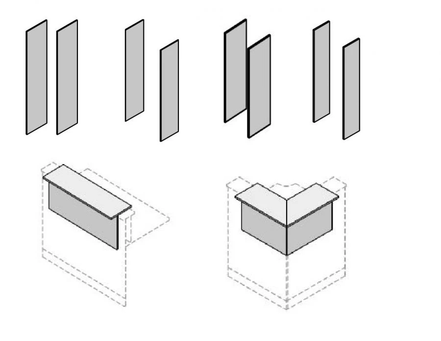 Decorative Wooden Office Panel for Work, Blitz, Agat, Rio Base, and More