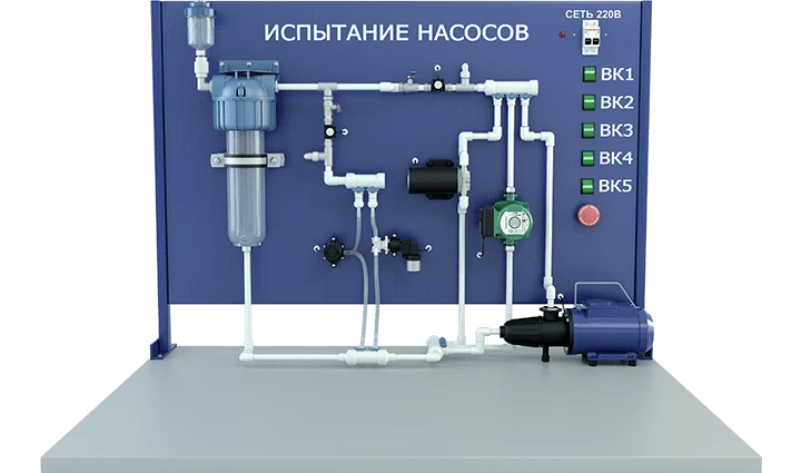 Laboratory Setup for Pump Performance Testing - Model PS-2023