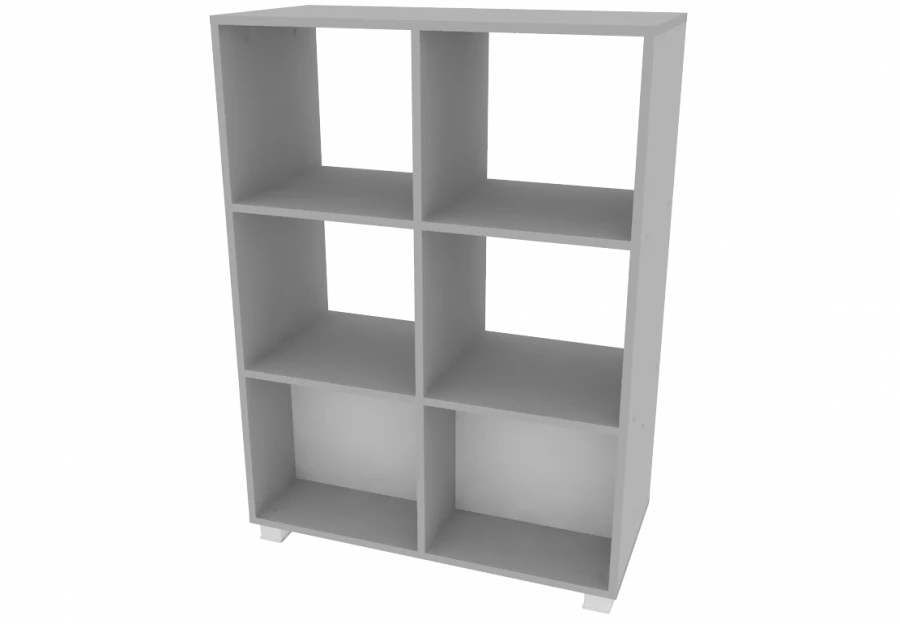 Double-sided Open Shelf Rack with 6 Compartments 798x380x1104mm