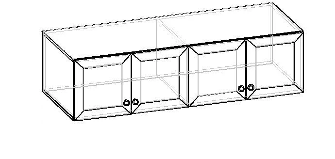 Wide Wardrobe Overhead Storage Shelf