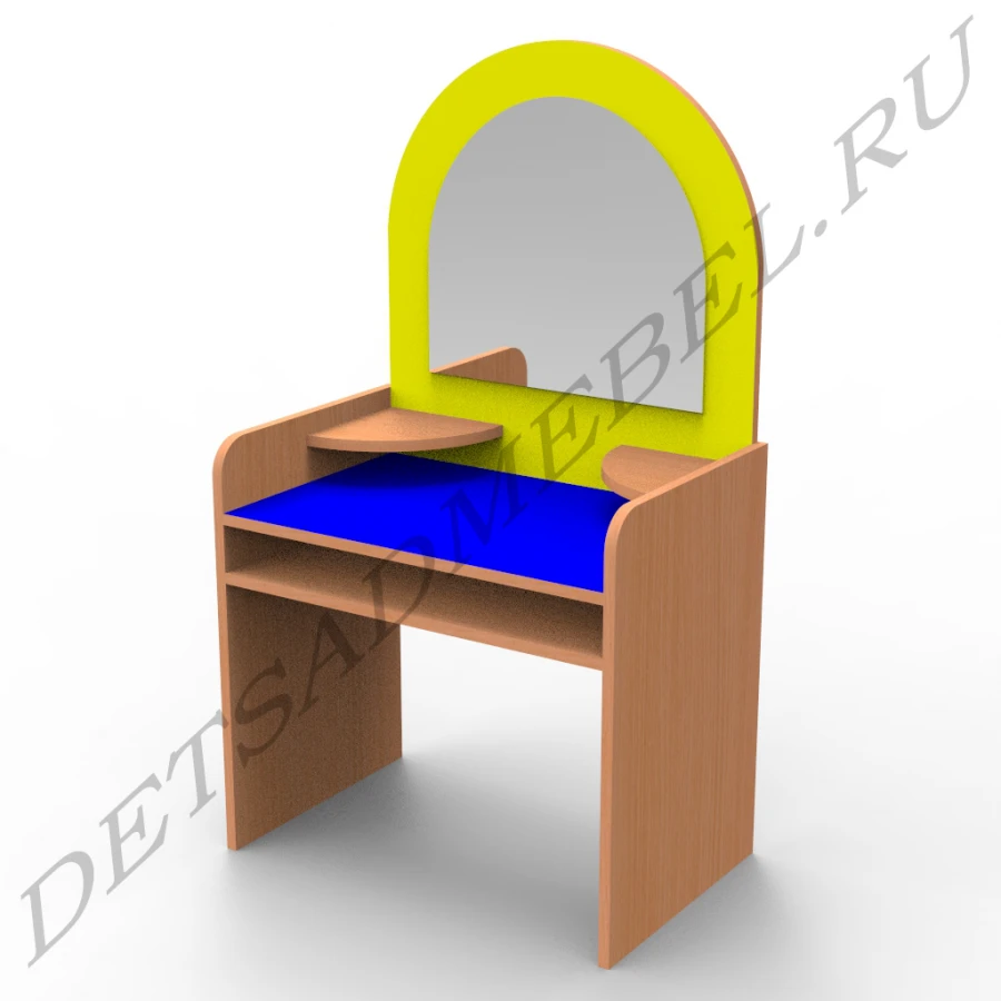 Beauty Vanity Table with Mirror and Shelves - Model 6.29