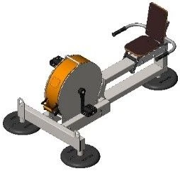 دراجة التمارين الأفقية AKS - 516 لتقوية الساقين والعضلات الأساسية