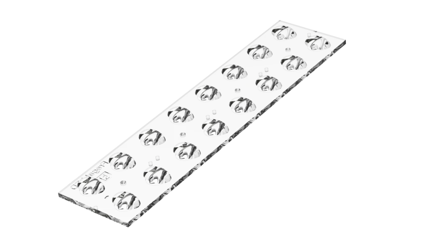 LED Lens 2x8 for Efficient Light Distribution