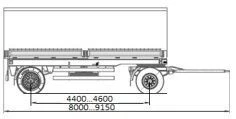 Two-Axle Side Trailer, Type 3524, Modification 3524-15-22