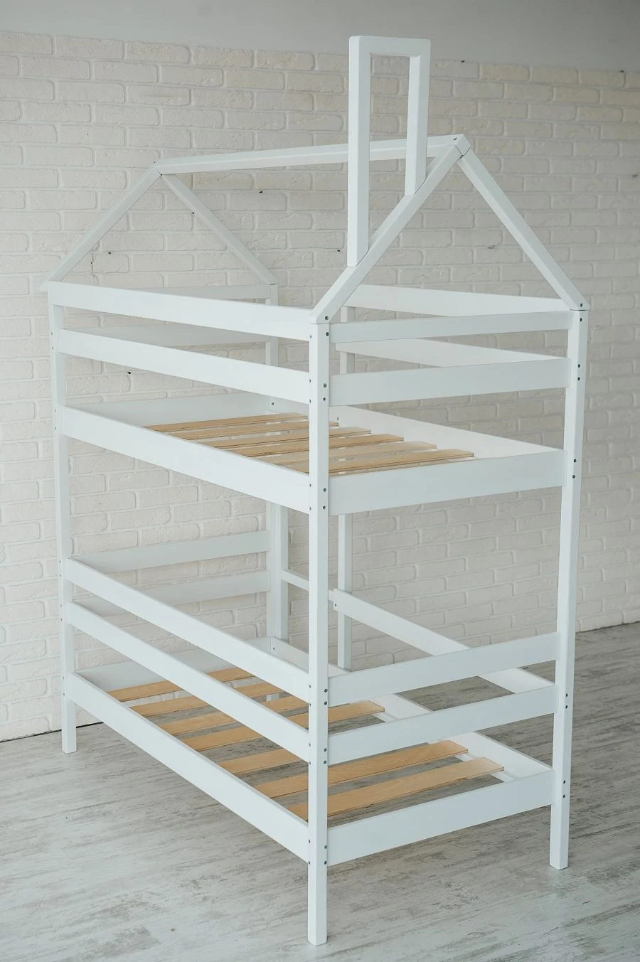 Bunk Bed for Kids - Natural Wood Construction