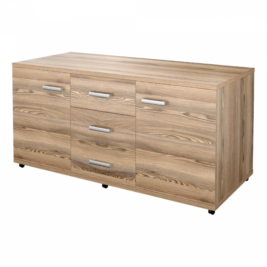 NT-350 Sideboard with Lockable Drawer and Wheels