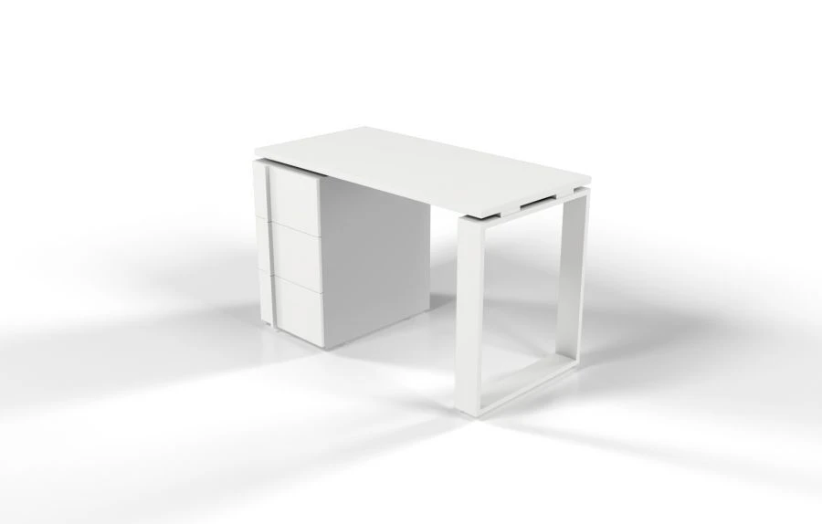 Direct Working Desk with Metal Support and Built-in Cabinet SRT3