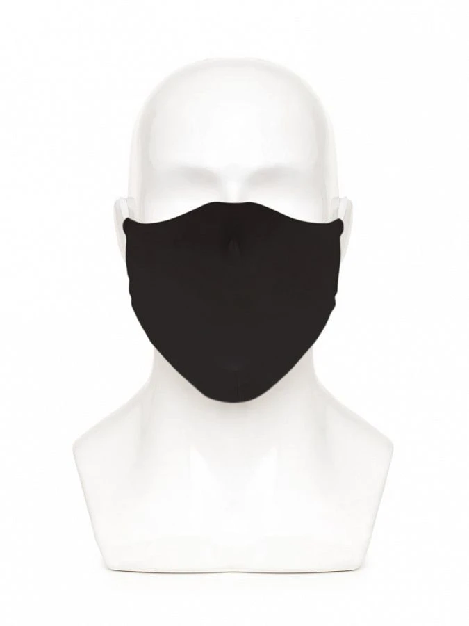 Black and White Hygienic Face Mask