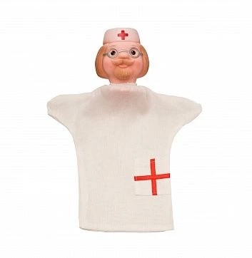Doctor Aibolit Hand Puppet - Interactive Play Doll