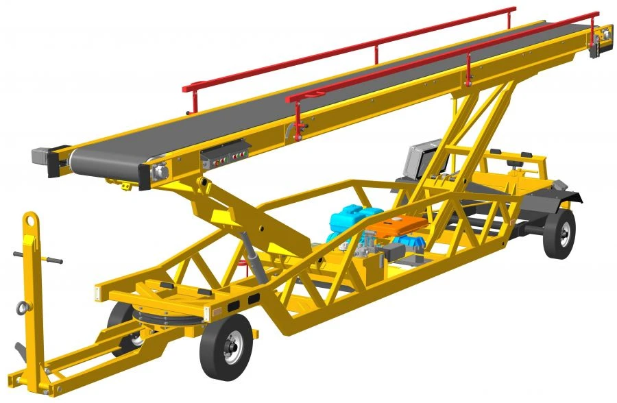 Belt Conveyor Trailer TPL-6000 for Cargo Handling