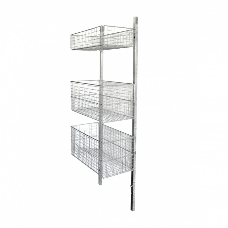 Wall-mounted rails with brackets for baskets NSH-K "MEDIKON