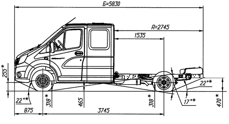 Gazelle NEXT Chassis A22R32 with G31 Diesel Engine N1