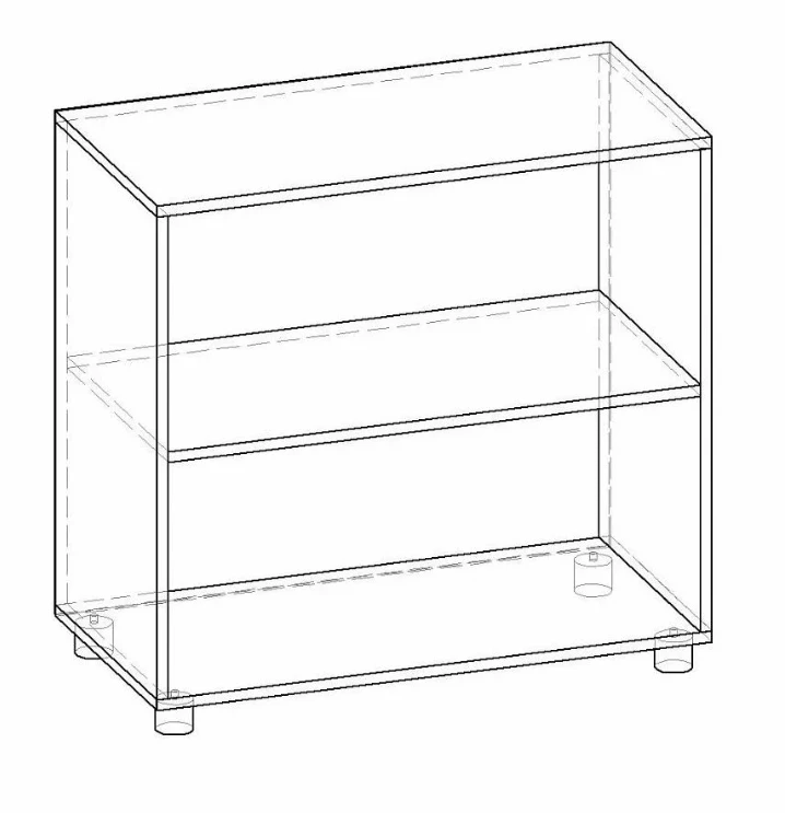 رف منخفض للكتب والمستندات RL 03/03