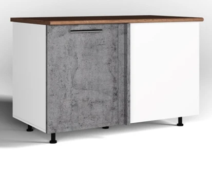 خزانة مطبخ زاوية سفلية - وحدة يسار بدون رف