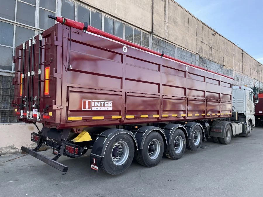 مقطورة ذاتية التفريغ مربعة المقطع لنقل البضائع السائبة، موديل 853372