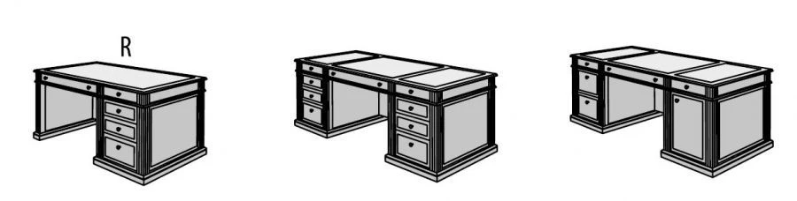 Executive Office Desk - Dante Furniture Set