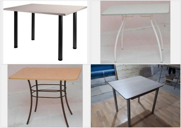Non-Transformable Dining Table with Metal Frame