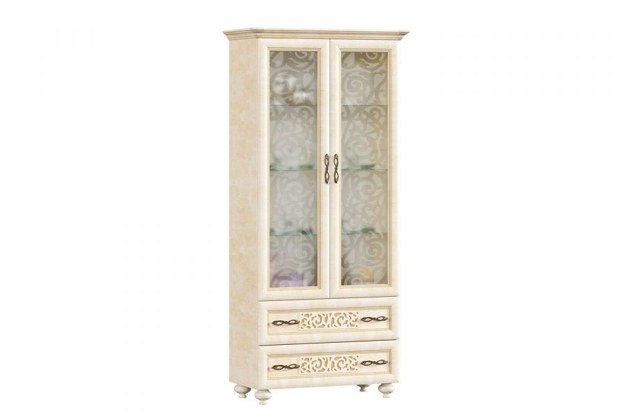 Alexandria LD 618110.000 Two-Door Wardrobe (Lento/Rustica Leather)
