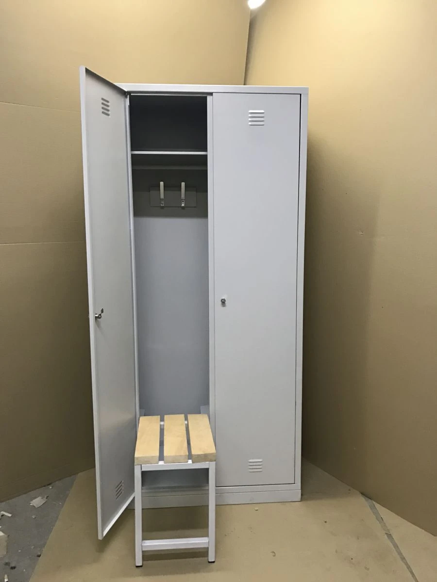 Metal Stand with Retractable Bench