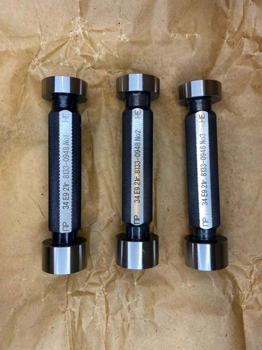 Smooth Dual-Sided Plug Gauges with Inserts Diameter 3-50 mm