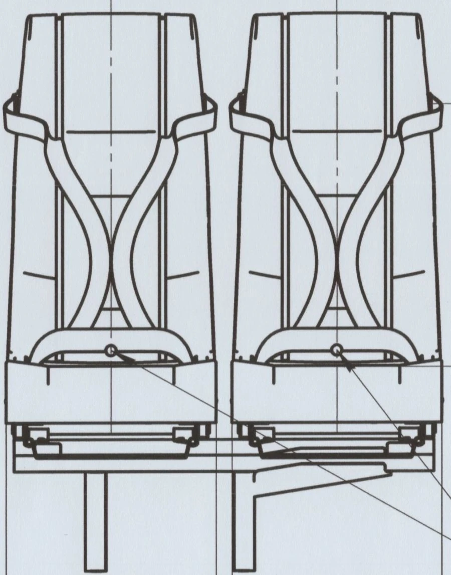 Left Rear Two-Seater A66R33-6840015 Seat