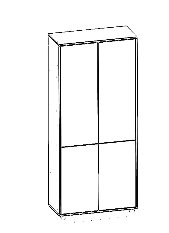 Modular Wardrobe for Clothing Storage, Module SMD.34