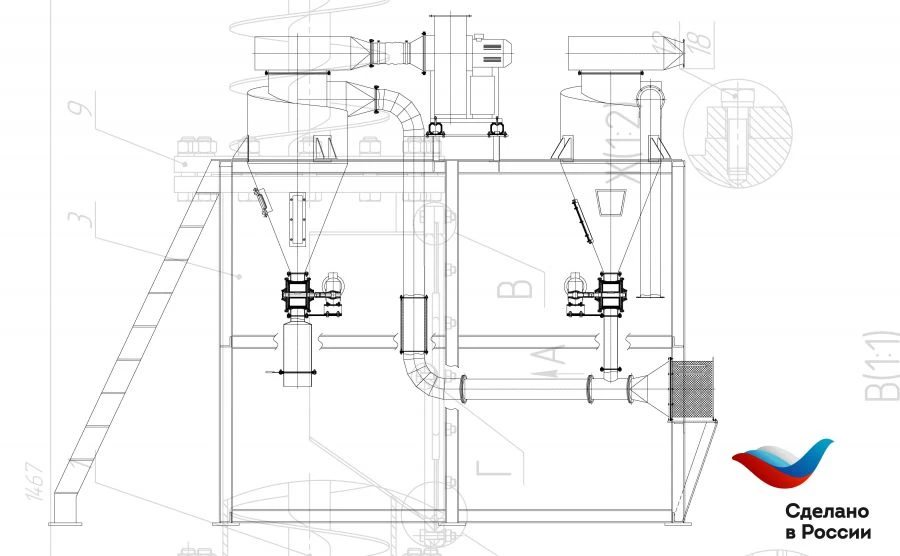 Pneumatic Transport System for Bulk Materials Handling