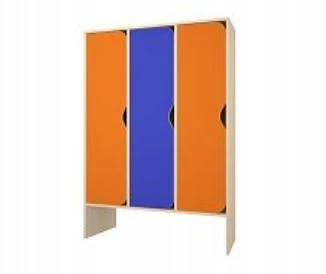 Children's Wardrobe with 3 Doors for Preschool Use