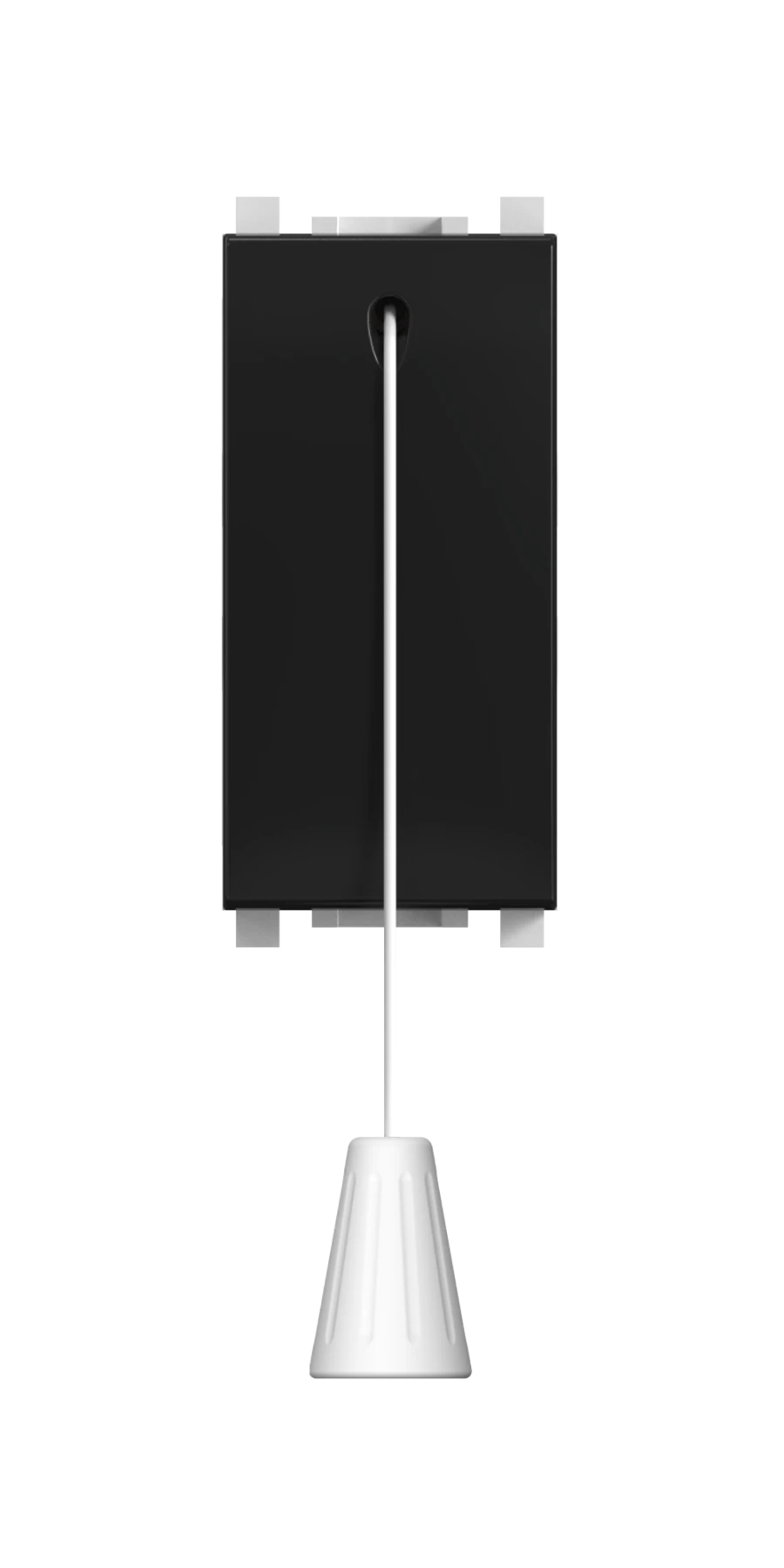 CADUCEUS ALING Experience Concealed Switch with Cord, 16A, 250V, Black Soft Touch, Model 72117.E1