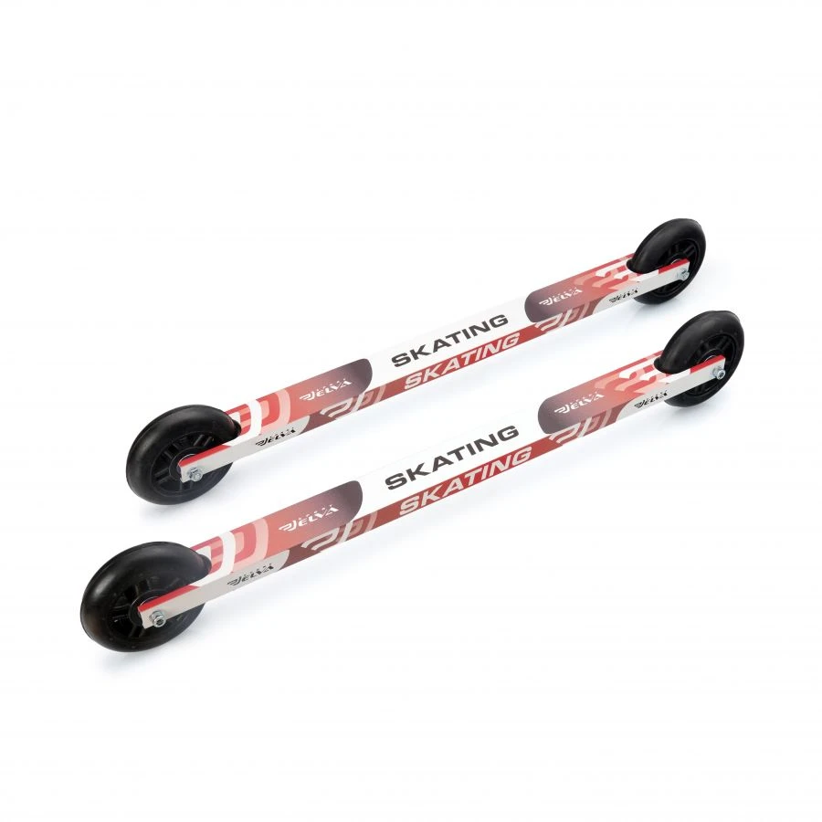 ELVA SK100SR Roller Skis for Skating on Rubber Wheels