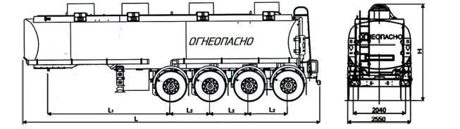 GR4 Type Tank Semi-Trailer, Modification 93339-0000010