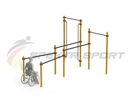 Adaptive Street Workout Complex for Wheelchair Users WRK-D19 76 mm